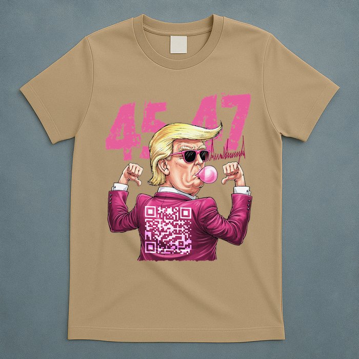 Funny Trump 45 47 Bubble Pin.K Qr Dancing Code T-Shirt