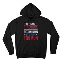 Firework Technician 4th Of July Funny USA Pyro Technician Hoodie