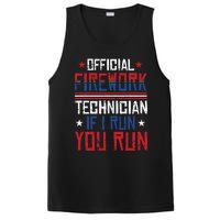 Firework Technician 4th Of July Funny USA Pyro Technician PosiCharge Competitor Tank