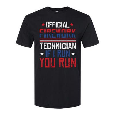 Firework Technician 4th Of July Funny USA Pyro Technician Softstyle CVC T-Shirt