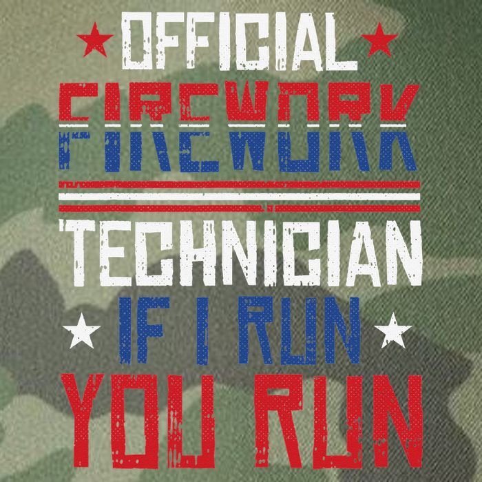 Firework Technician 4th Of July Funny USA Pyrotechnician Legacy Tie Dye Trucker Hat
