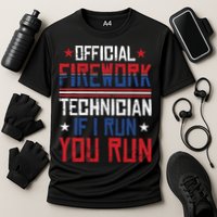 Firework Technician 4th Of July Funny USA Pyrotechnician Performance Shirt