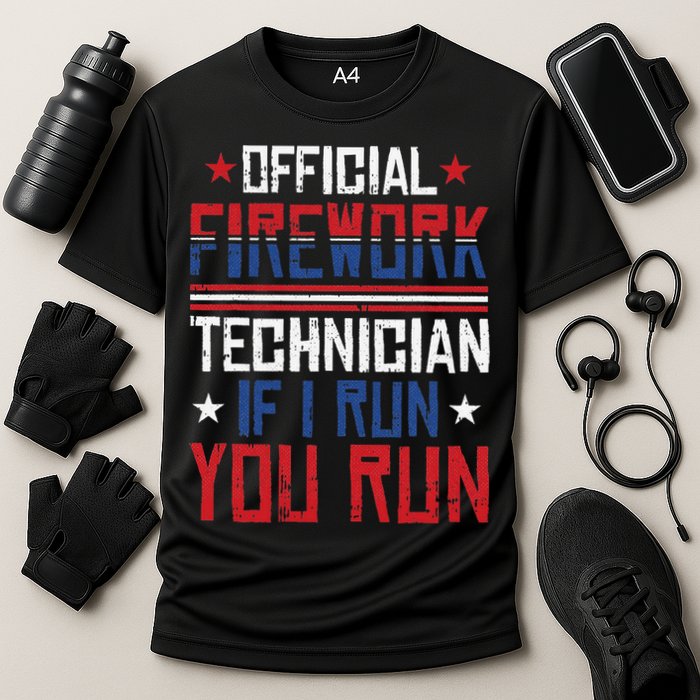 Firework Technician 4th Of July Funny USA Pyrotechnician Performance Shirt
