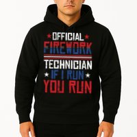 Firework Technician 4th Of July Funny USA Pyrotechnician Hoodie