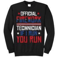 Firework Technician 4th Of July Funny USA Pyrotechnician Sweatshirt