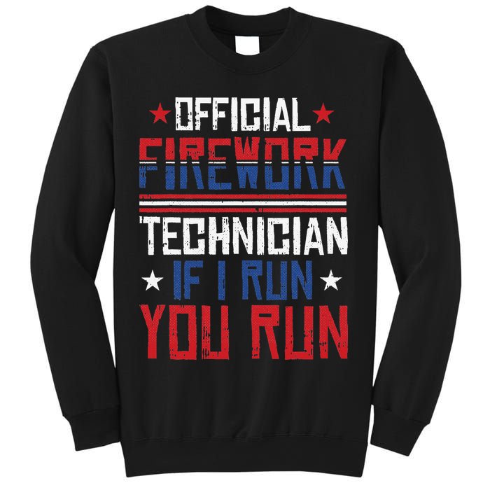 Firework Technician 4th Of July Funny USA Pyrotechnician Sweatshirt