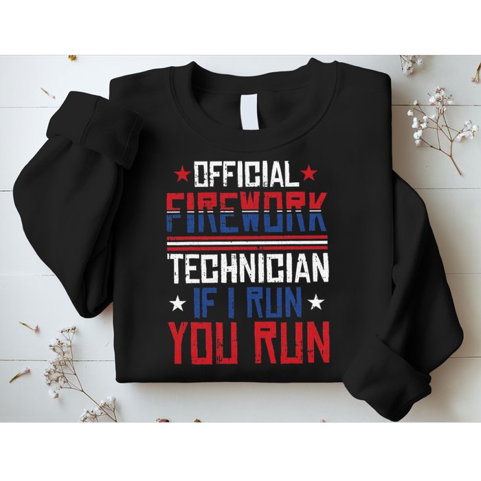 Firework Technician 4th Of July Funny USA Pyrotechnician Sweatshirt