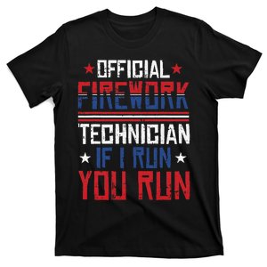 Firework Technician 4th Of July Funny USA Pyrotechnician T-Shirt