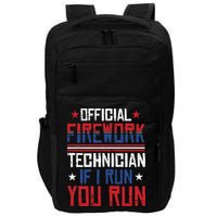 Firework Technician 4th Of July Funny USA Pyrotechnician Impact Tech Backpack