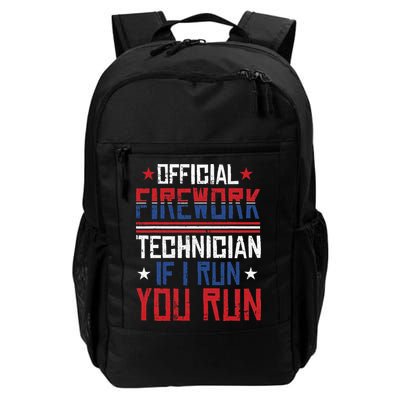 Firework Technician 4th Of July Funny USA Pyrotechnician Backpack