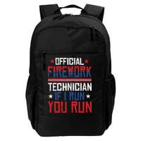 Firework Technician 4th Of July Funny USA Pyrotechnician Backpack
