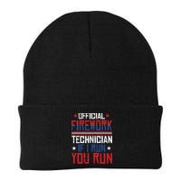 Firework Technician 4th Of July Funny USA Pyrotechnician Beanie