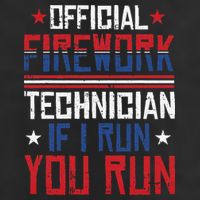 Firework Technician 4th Of July Funny USA Pyrotechnician Beanie