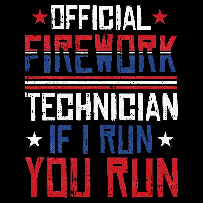 Firework Technician 4th Of July Funny USA Pyrotechnician Flatbill Hat