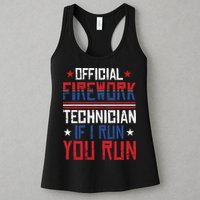 Firework Technician 4th Of July Funny USA Pyrotechnician Womens Tank Top