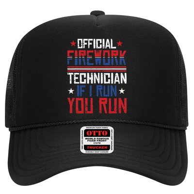 Firework Technician 4th Of July Funny USA Pyrotechnician Trucker Hat