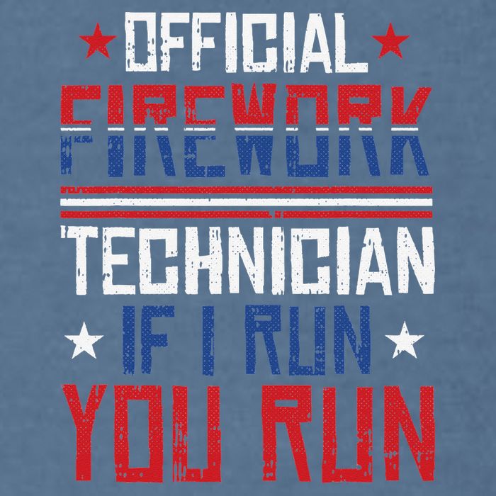 Firework Technician 4th Of July Funny USA Pyrotechnician Garment-Dyed Sweatshirt