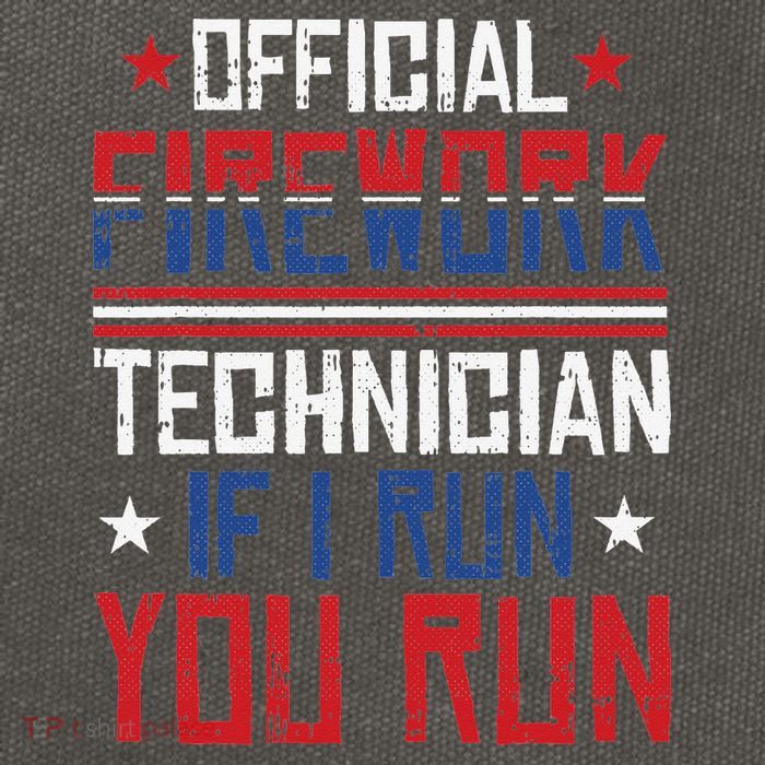 Firework Technician 4th Of July Funny USA Pyrotechnician Cotton Canvas Backpack