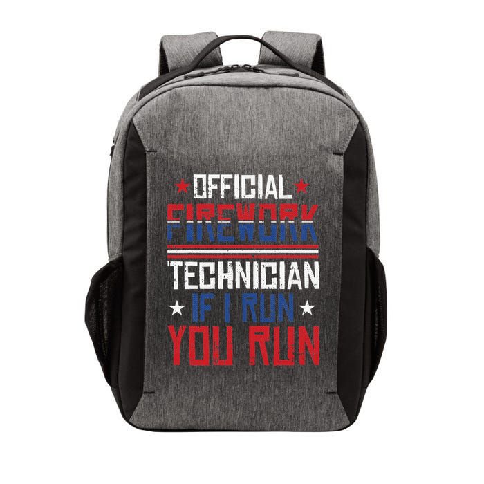 Firework Technician 4th Of July Funny USA Pyrotechnician Vector Backpack