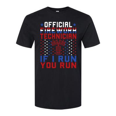 Firework Technician 4th Of July Funny USA Pyro Technician Softstyle CVC T-Shirt