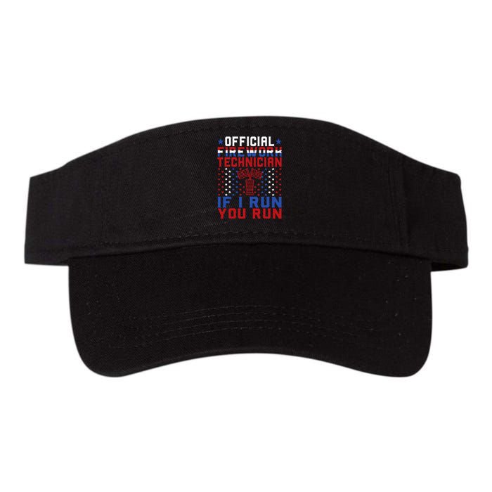 Firework Technician 4th Of July Funny USA Pyro Technician Valucap Bio-Washed Visor