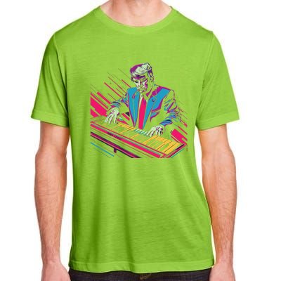 Funny Trump 80S Synth Keyboard Adult ChromaSoft Performance T-Shirt