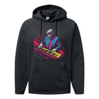 Funny Trump 80S Synth Keyboard Performance Fleece Hoodie