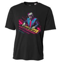 Funny Trump 80S Synth Keyboard Cooling Performance Crew T-Shirt