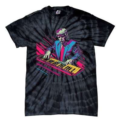 Funny Trump 80S Synth Keyboard Tie-Dye T-Shirt