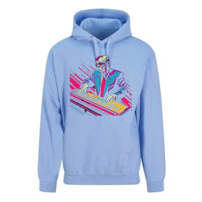 Funny Trump 80S Synth Keyboard Unisex Surf Hoodie