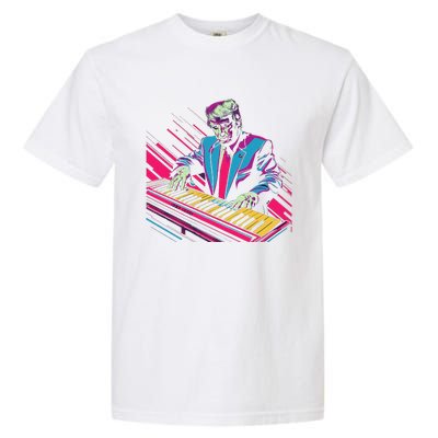 Funny Trump 80S Synth Keyboard Garment-Dyed Heavyweight T-Shirt