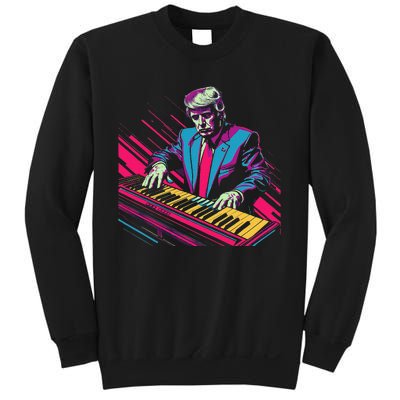 Funny Trump 80S Synth Keyboard Sweatshirt