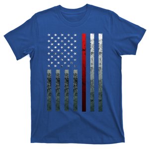 Firefighter Thin American Flag Fire Cool Gift T-Shirt