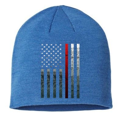 Firefighter Thin American Flag Fire Cool Gift Sustainable Beanie