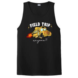 Field Trip Anyone Field Day Teacher Student School Funny Bus PosiCharge Competitor Tank