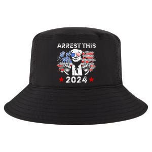 Funny Trump Arrest This Donald Trump Middle Finger President Cool Comfort Performance Bucket Hat