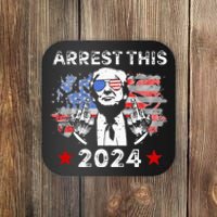 Funny Trump Arrest This Donald Trump Middle Finger President Coaster