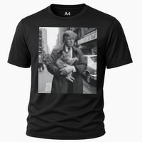 Funny Trump And Cat Funny Political  Cooling Performance Crew T-Shirt