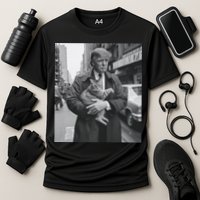 Funny Trump And Cat Funny Political  Cooling Performance Crew T-Shirt