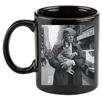 Funny Trump And Cat Funny Political  11oz C Handle Ceramic Mug