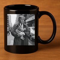 Funny Trump And Cat Funny Political  11oz C Handle Ceramic Mug