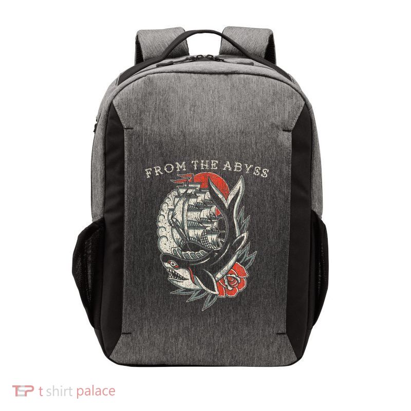 From The Abyss Traditional Old School Ship Vector Backpack