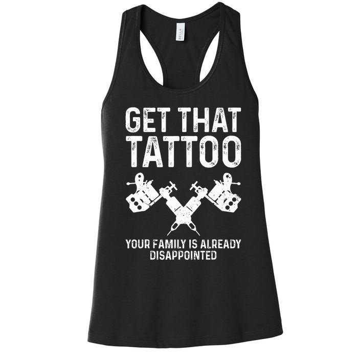 Funny Tattoo Artist Art For Tattooer Tattoo Artist Women's Racerback Tank