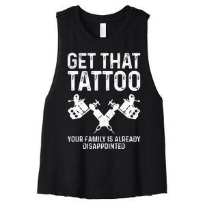 Funny Tattoo Artist Art For Tattooer Tattoo Artist Women's Racerback Cropped Tank