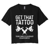 Funny Tattoo Artist Art For Tattooer Tattoo Artist Women's Crop Top Tee