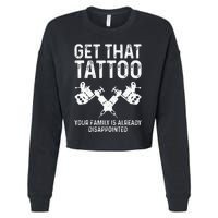 Funny Tattoo Artist Art For Tattooer Tattoo Artist Cropped Pullover Crew