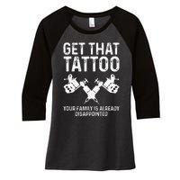 Funny Tattoo Artist Art For Tattooer Tattoo Artist Women's Tri-Blend 3/4-Sleeve Raglan Shirt