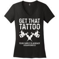 Funny Tattoo Artist Art For Tattooer Tattoo Artist Women's V-Neck T-Shirt