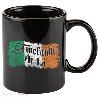 Funny Tiocfaidh Ar La Gift Vintage Ireland Irish Flag Gift 11oz C Handle Ceramic Mug