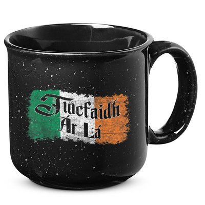 Funny Tiocfaidh Ar La Gift Vintage Ireland Irish Flag Gift 15oz Campfire Ceramic Mug